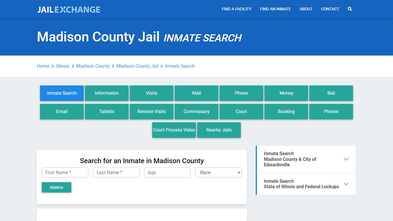 Madison County Jail, IL Inmate Search: Roster & Mugshots