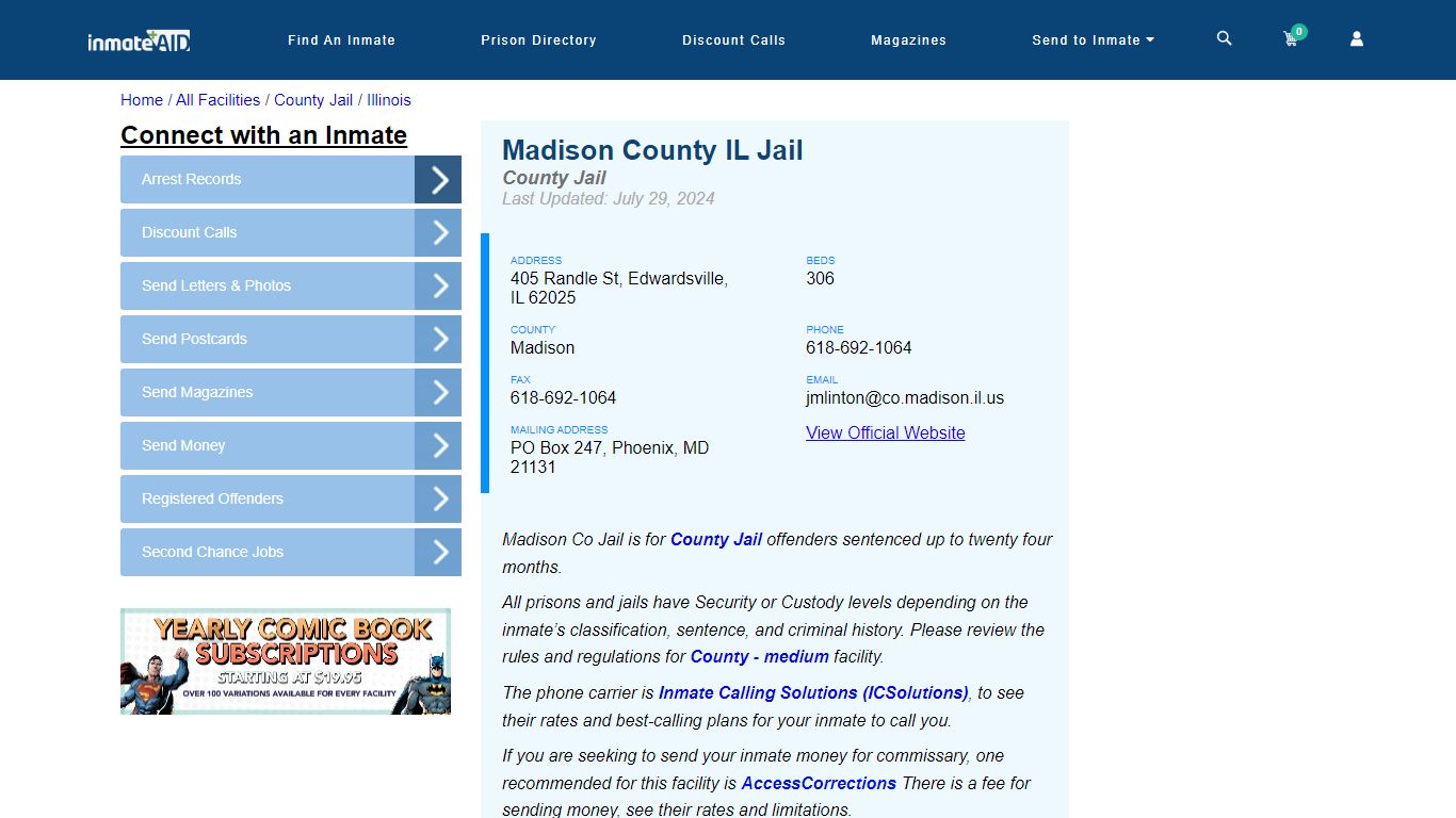 Madison County IL Jail - Inmate Locator